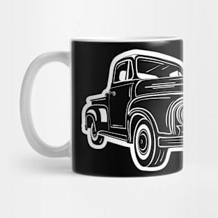 Vintage retro pick up truck Mug